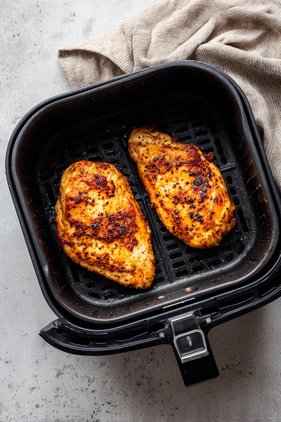 Air Fryer Chicken Breast cooking step