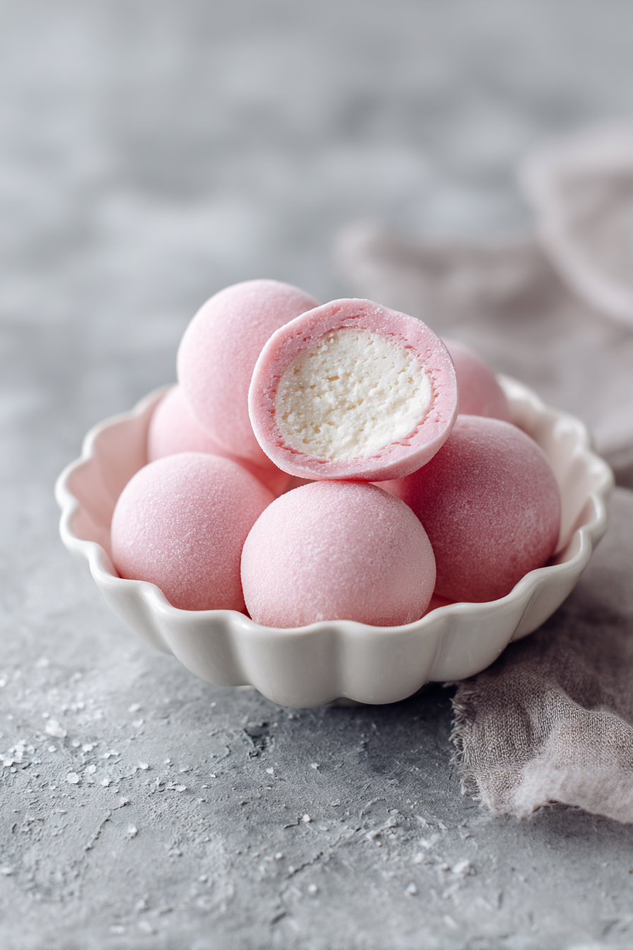 Mochi Ice Cream finished dish