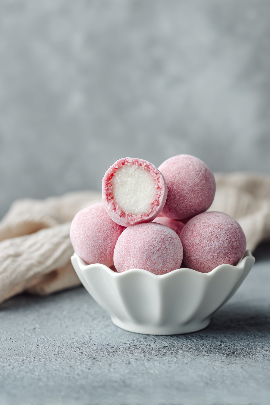 Mochi Ice Cream finished dish